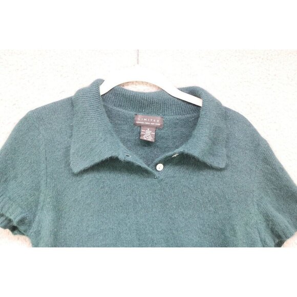Limited London Paris NY Angora Rabbit Short Sleeve Sweater-Size Small-Soft - Picture 3 of 8